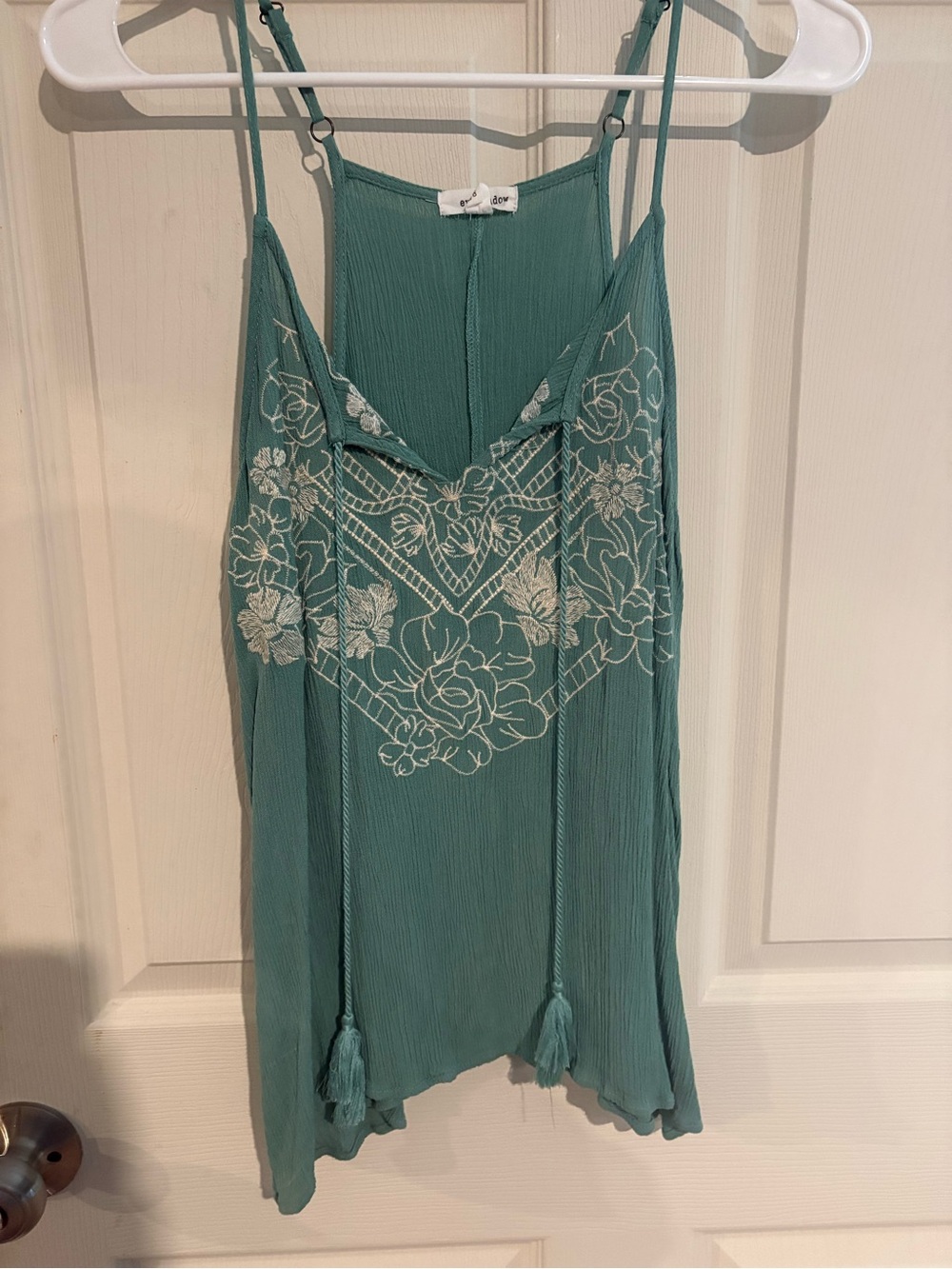 Eyeshadow Sage Green Ribbed Tank